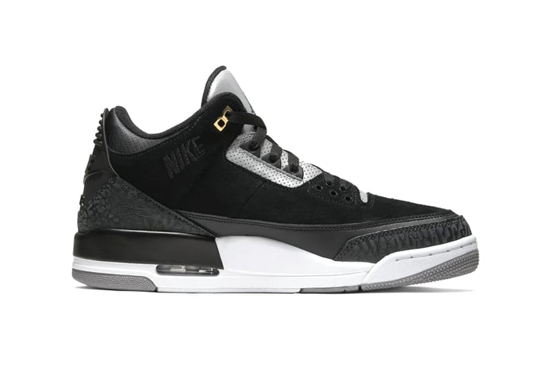 jordan 3 black and grey