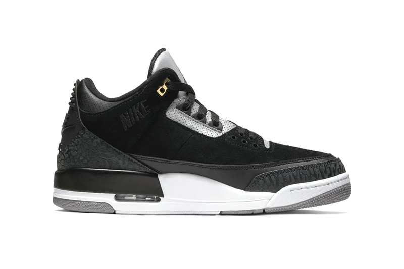 Nike Air Jordan 3 Retro Tinker Hatfield "Black/Cement Grey" Release Information Suede Leather 3M For Sale Swoosh Michael Jordan