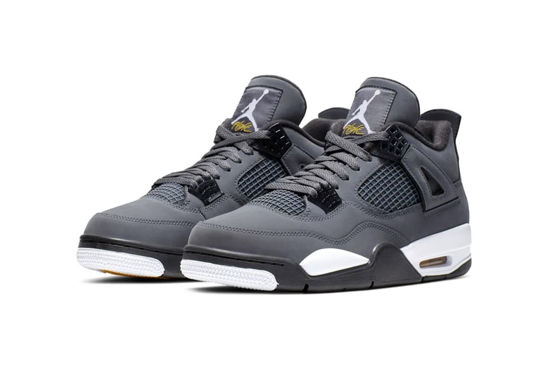 Air Jordan 4 Cool Grey Release date 30th anniversary basketball jordan brand michael jordan 2004 release suede tonal black and white midsole air unit bubbles sneakers aj4