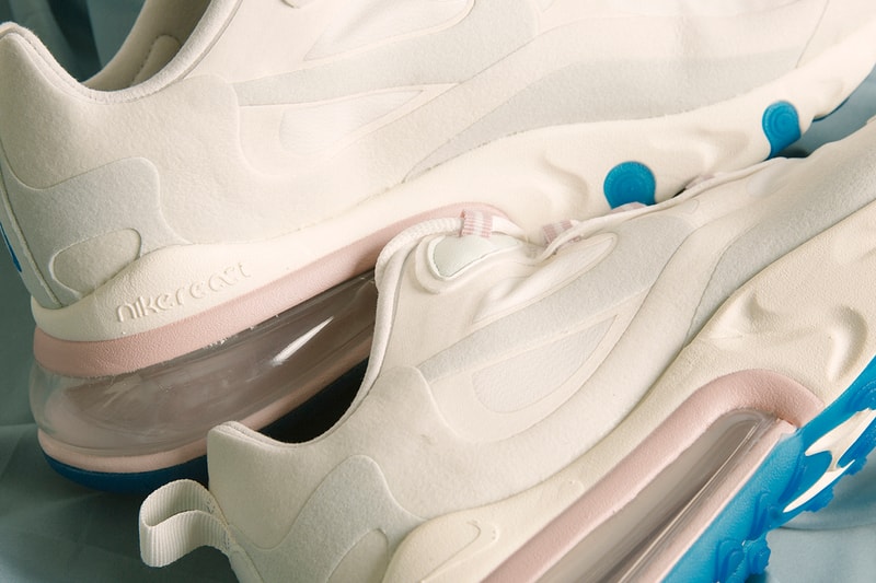nike air max 270 react summit white ghost aqua blue pastel pink release information details livestock deadstock buy cop purchase summer sneakers