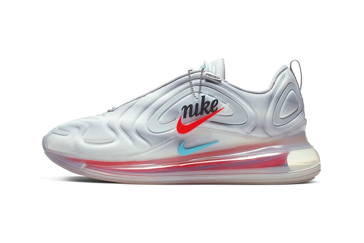 Nike Air Max 720 "Wolf Grey" Livens Up With Colorful Gradient Logo
