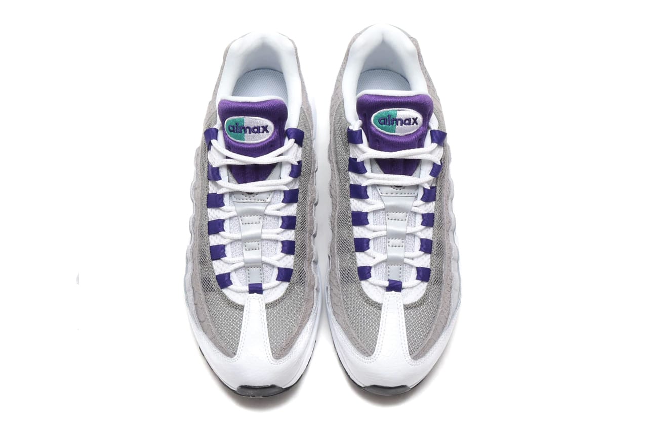 purple white air max 95