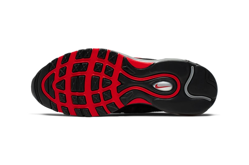 Nike Air Max 97 Bred Metallic Silver Release black university red beaverton sneakers shoes cushioning