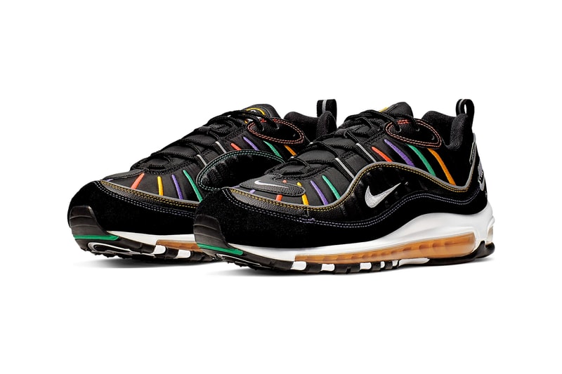 nike air max 98 windbreaker pack Black Kinetic Green Psychic Purple Flash Crimson