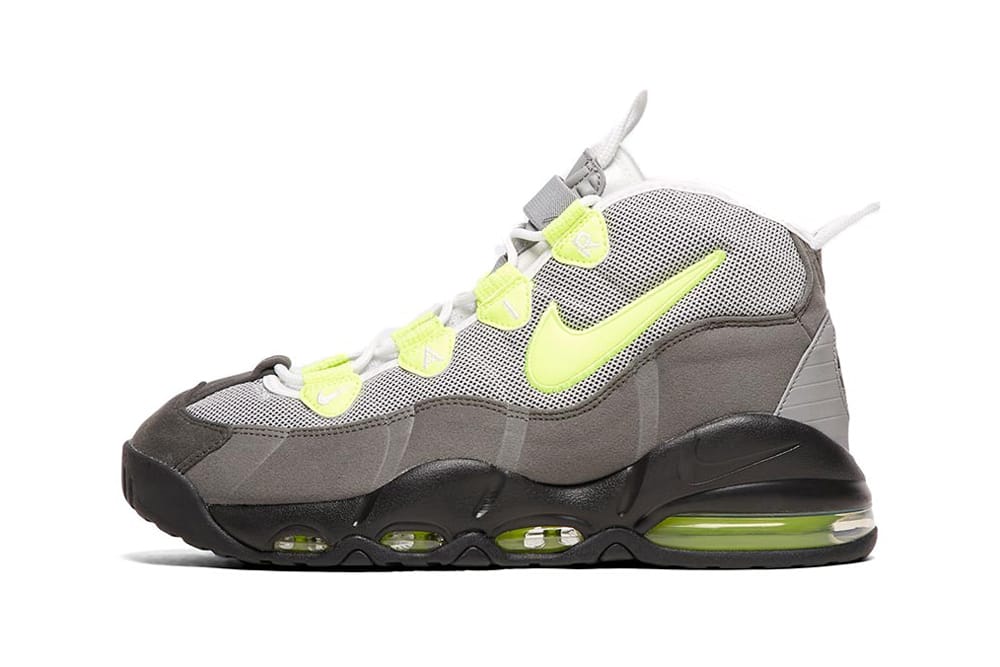black and lime green uptempos
