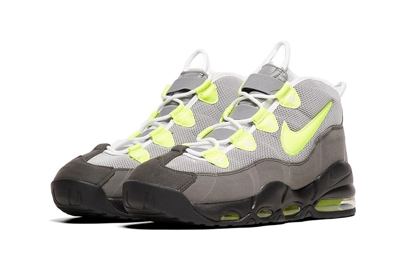 nike air max uptempo 95 qs trainer sneakers black volt dust dark pewter colorway release 