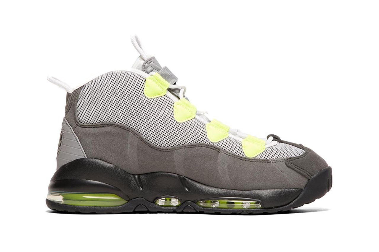 nike air max uptempo 95 qs trainer sneakers black volt dust dark pewter colorway release 