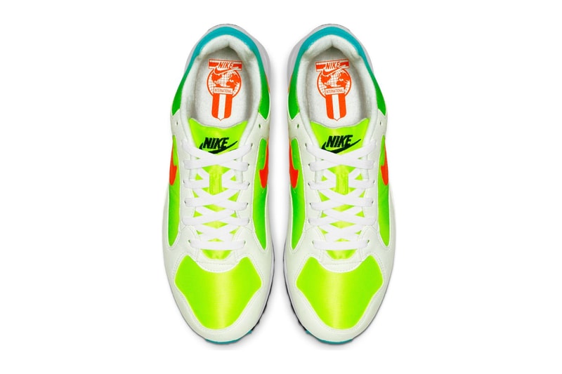 Nike Air Skylon II White TTLCMS 80s classic footwear retro vintage piece sneakers script suede volt blue gradients mesh premium