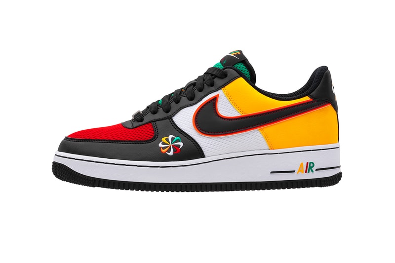 Nike "Evolution of The Swoosh" sunburst script chain Packs Foot Locker release info collection buy air force one plus tn react element 55 colorways