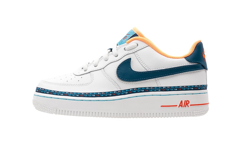 Nike "Evolution of The Swoosh" sunburst script chain Packs Foot Locker release info collection buy air force one plus tn react element 55 colorways