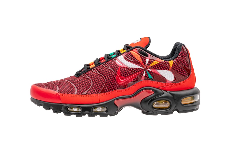 Nike "Evolution of The Swoosh" sunburst script chain Packs Foot Locker release info collection buy air force one plus tn react element 55 colorways
