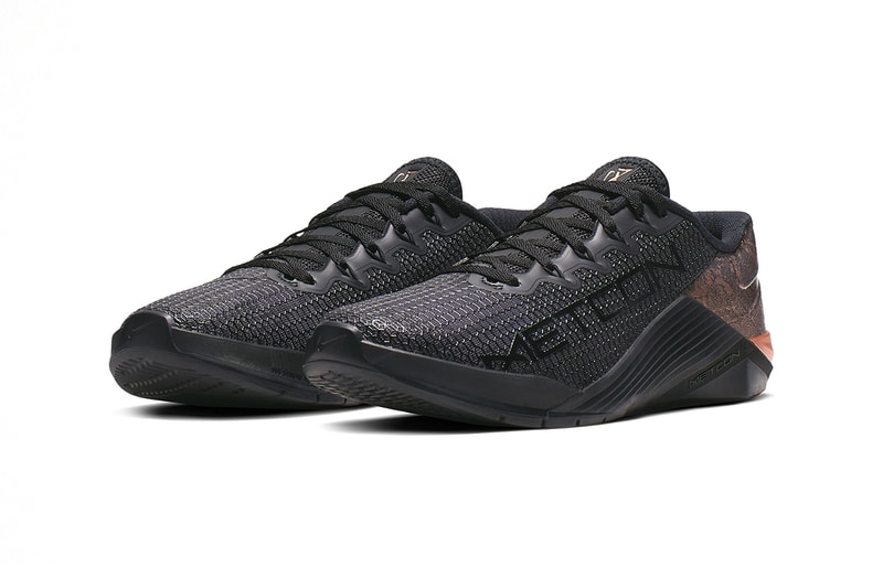 Nike Cross Train Metcon 5 Medal Strong Release gold rose sneaker training weights lifting crossfit athleticism athletes competition victory 