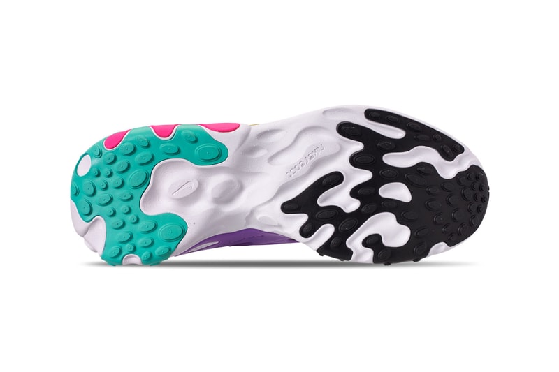 nike react presto black dynamic yellow aurora green purple colorway release sneakers finishline octopus