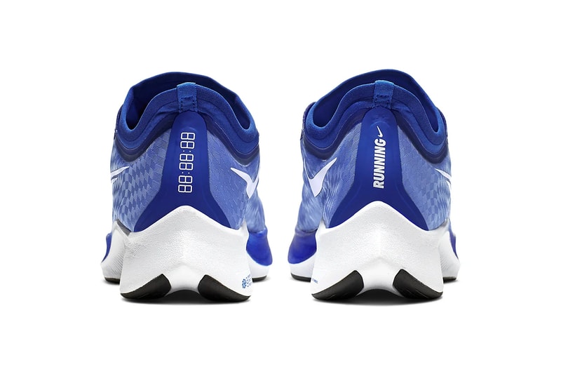 Nike Zoom Fly 3 Racer Blue Wolf Grey Black Pumice White Atmosphere Grey colorways tpu uppers react midsole vaporweave fastening lacing duo toned colorblock running time stamp