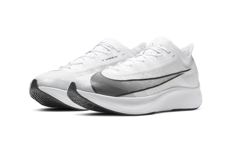 Nike Zoom Fly 3 Racer Blue Wolf Grey Black Pumice White Atmosphere Grey colorways tpu uppers react midsole vaporweave fastening lacing duo toned colorblock running time stamp