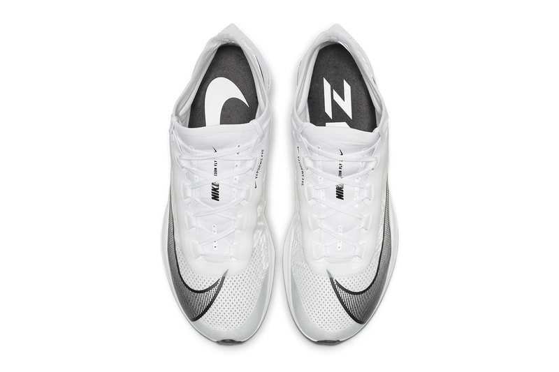 Nike Zoom Fly 3 Racer Blue Wolf Grey Black Pumice White Atmosphere Grey colorways tpu uppers react midsole vaporweave fastening lacing duo toned colorblock running time stamp