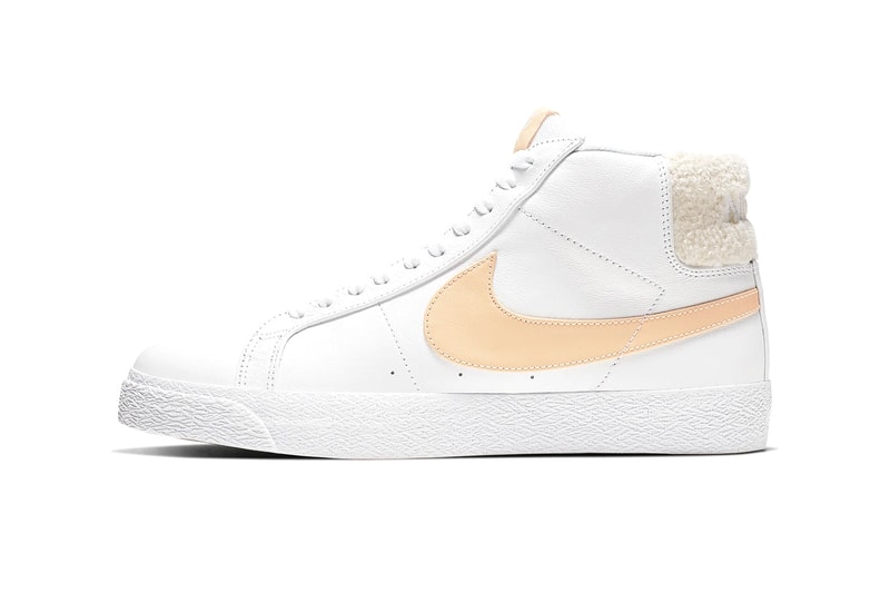 Nike SB Zoom Blazer Mid Premium Terry Cloth Chenille Heel Tab 1972 Basketball Sneaker Silhouette Retro "Team Red" "Celestial Gold" Release Information Cop