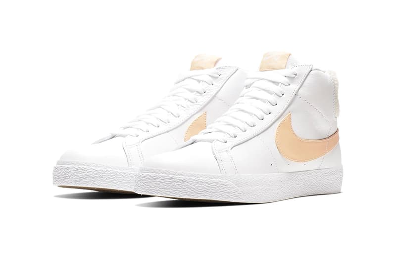 Nike SB Zoom Blazer Mid Premium Terry Cloth Chenille Heel Tab 1972 Basketball Sneaker Silhouette Retro "Team Red" "Celestial Gold" Release Information Cop