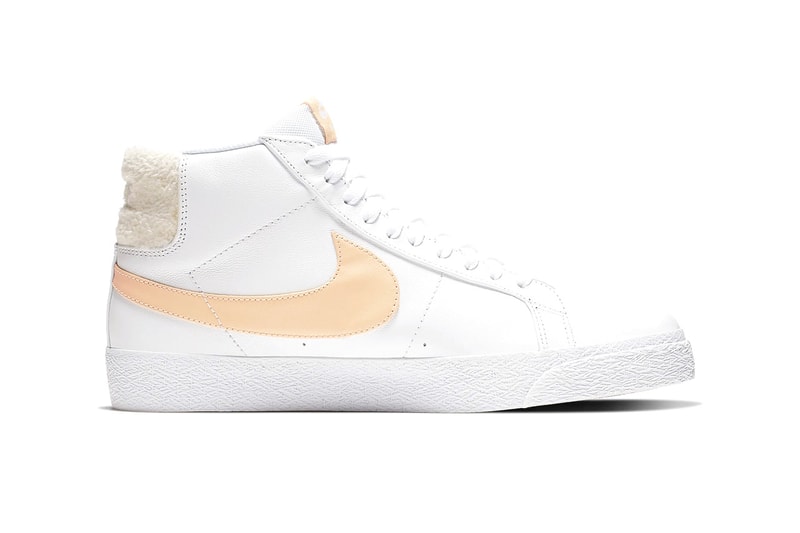 Nike SB Zoom Blazer Mid Premium Terry Cloth Chenille Heel Tab 1972 Basketball Sneaker Silhouette Retro "Team Red" "Celestial Gold" Release Information Cop