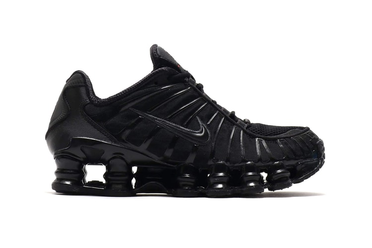 Nike Serves up a Sleek "Triple Black" Rendition of Its Shox TL Silhouette