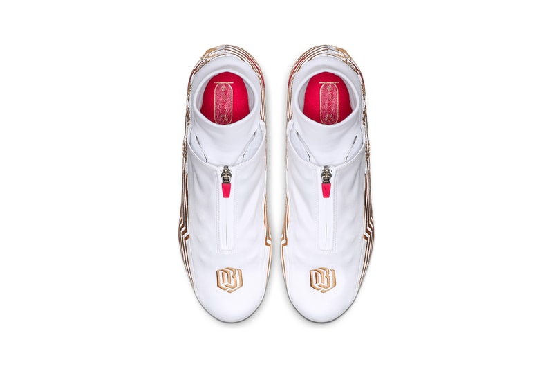 Nike Vapor Untouchable Pro 3 Odell Beckham Jr. Cleats Red White Gold Scorpio Scorpions CJ6695-100