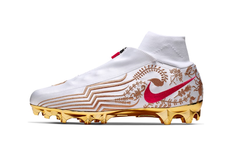 Nike Vapor Untouchable Pro 3 Odell Beckham Jr. Cleats Red White Gold Scorpio Scorpions CJ6695-100