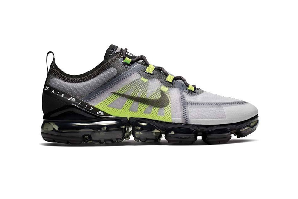 Nike Vapormax 2019 LX "Atmosphere Grey/BlackThunder/Grey Volt" Release Information Sneaker Drop First Look Swoosh Air Max 95 "Neon" Inspiration Retro Colorway 