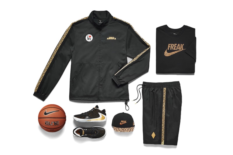 Nike Zoom Freak 1 Coming to America Release Info GIANNIS ANTETOKOUNMPO Track suit pants jacket hat t shirt ball
