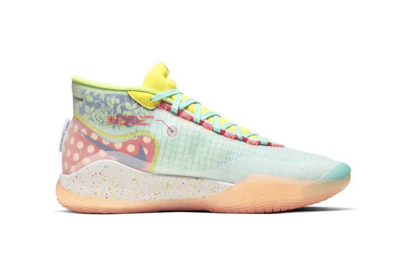 Nike Zoom KD12 NRG EP "Peach Jam" Release Drop date price teal peach colorway snkrs app kevin durant
