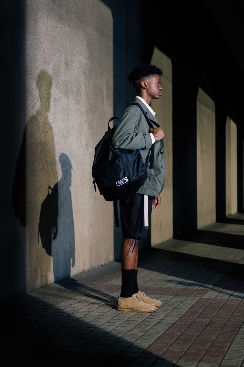 nonnative Outdoor Products Backpacks Waistbag Black Beige Tan Takayuki Fujii Nylon Oxford Fabrics Washable ultrasuede Base Tonal "452U” daypack “HIP BAG 185"