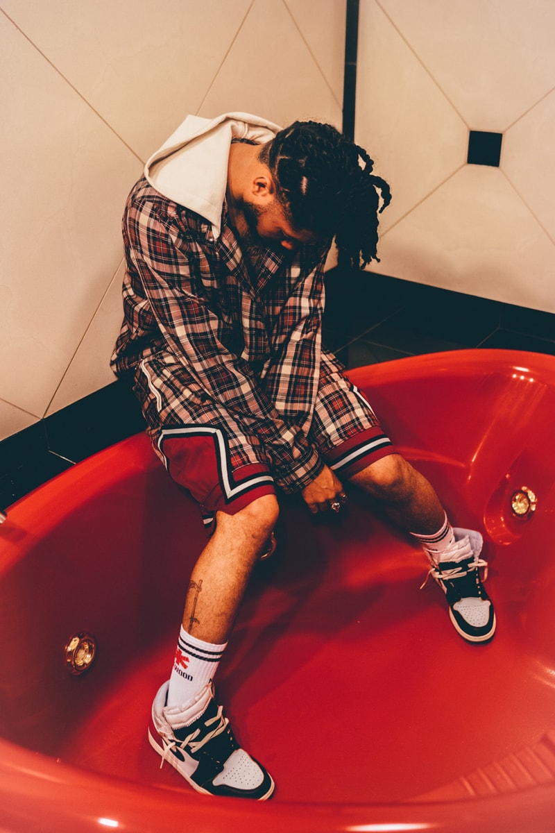 Norwood Chapter Spring/Summer 2020 collection Lookbook editorial images ali saint q Hoodies Pants Tees Shirts Shorts Accessories Orange White Green Black Brown Yellow Purple Gray