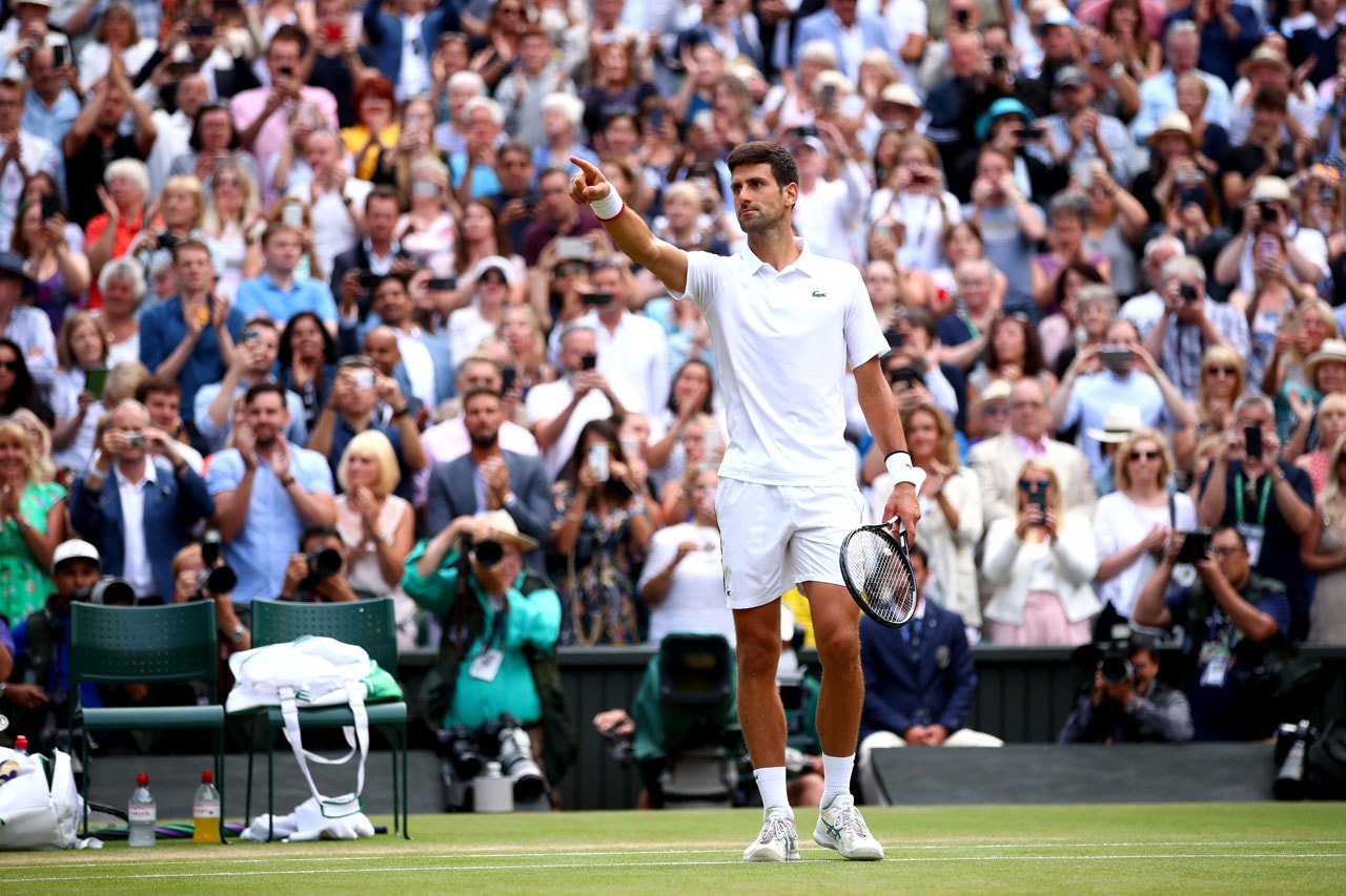 Novak Djokovic Defeats Roger Federer Win Wimbledon championship tennis london england uk mens singles
