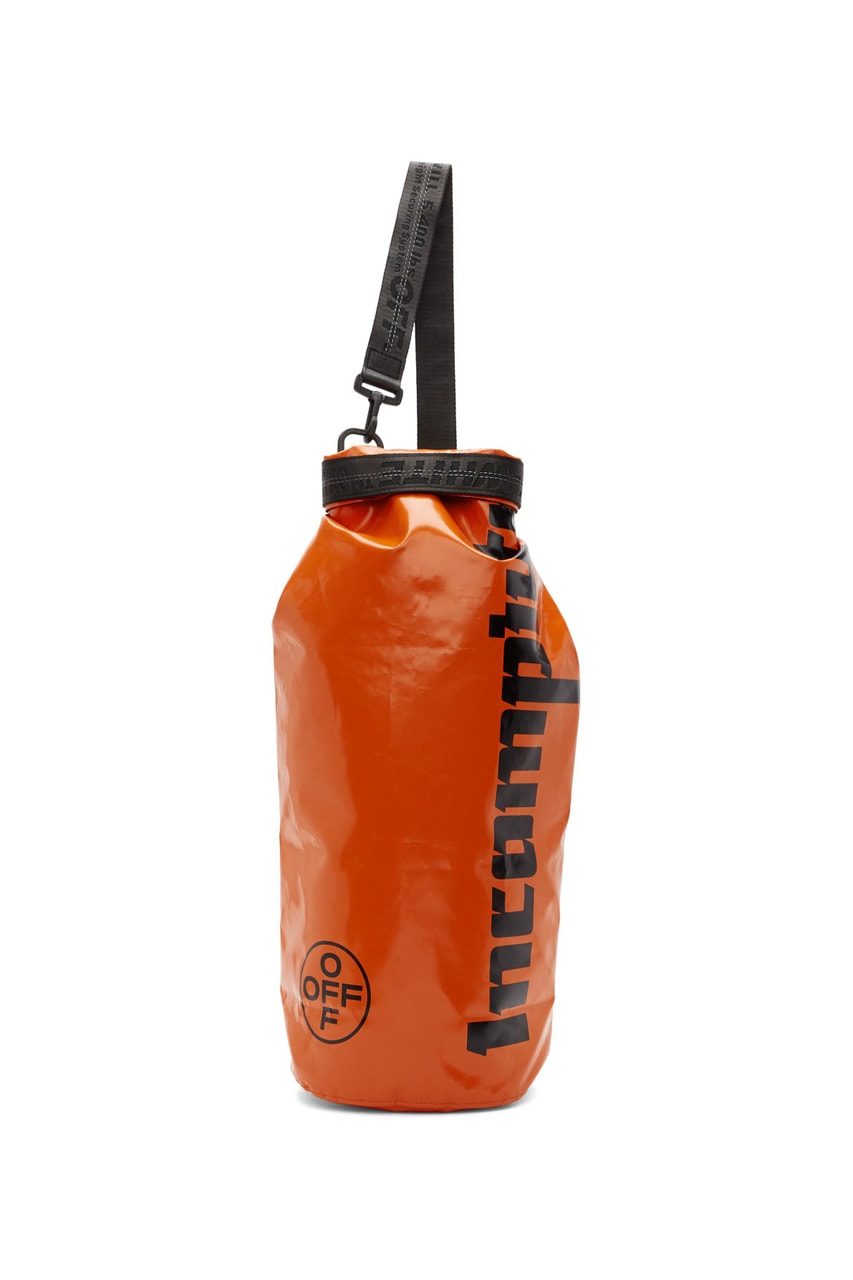 off white offwhite orange rolltop incompiuto bag punching bag inspired release summer 2019 
