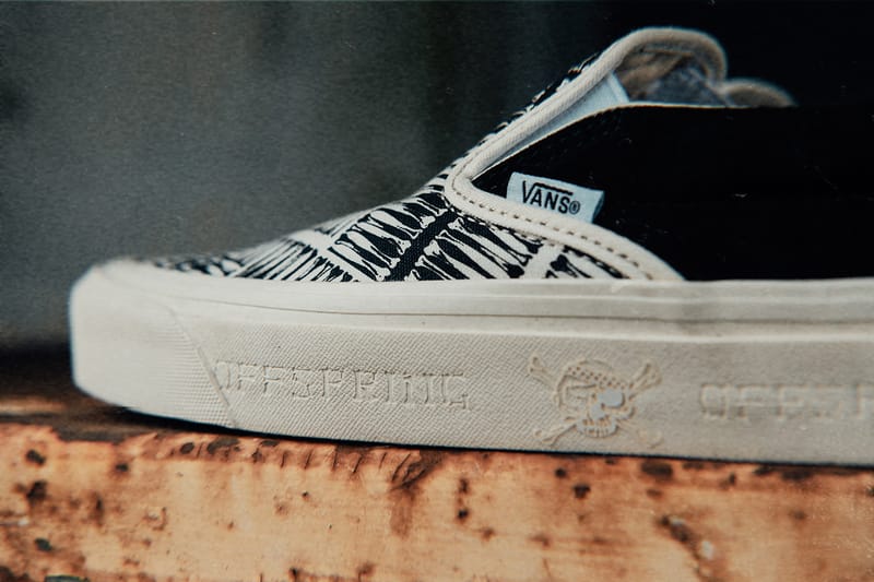 herringbone slip on vans