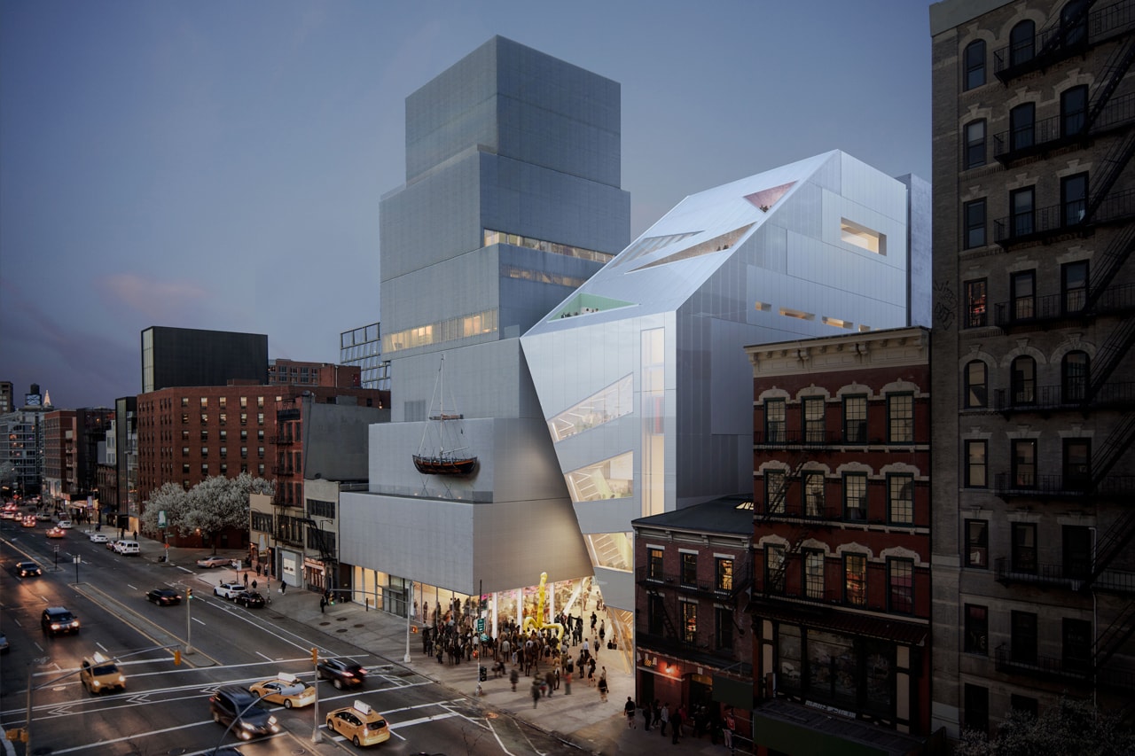 oma new museum extension curved angular sanaa 