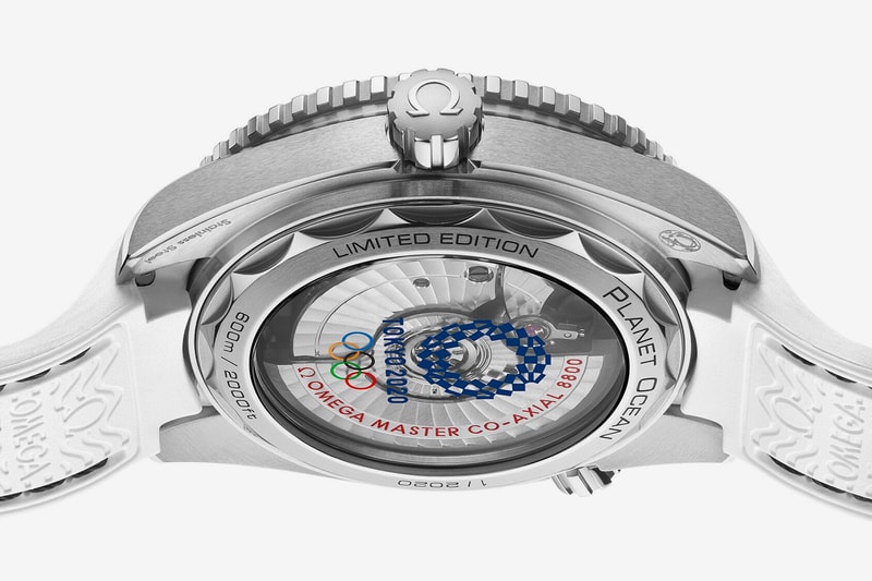 Omega 2020 Tokyo Olympics  Seamaster Release  Planet Ocean Watches Swiss made Timekeeping Japan Red White Flag Sports Diving Watch 