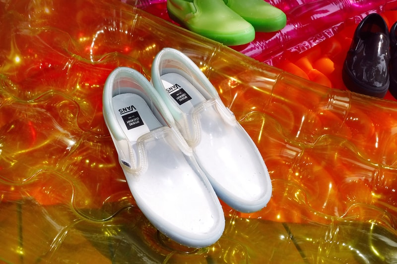 Opening Ceremony x Vans Transparent Classic Slip-On Sneaker "True White" "Black" "Knockout Pink" "Sharp Green" Sneaker Release Collaboration Information First Look Cop Online How to Buy Skateboarding Unisex Footwear