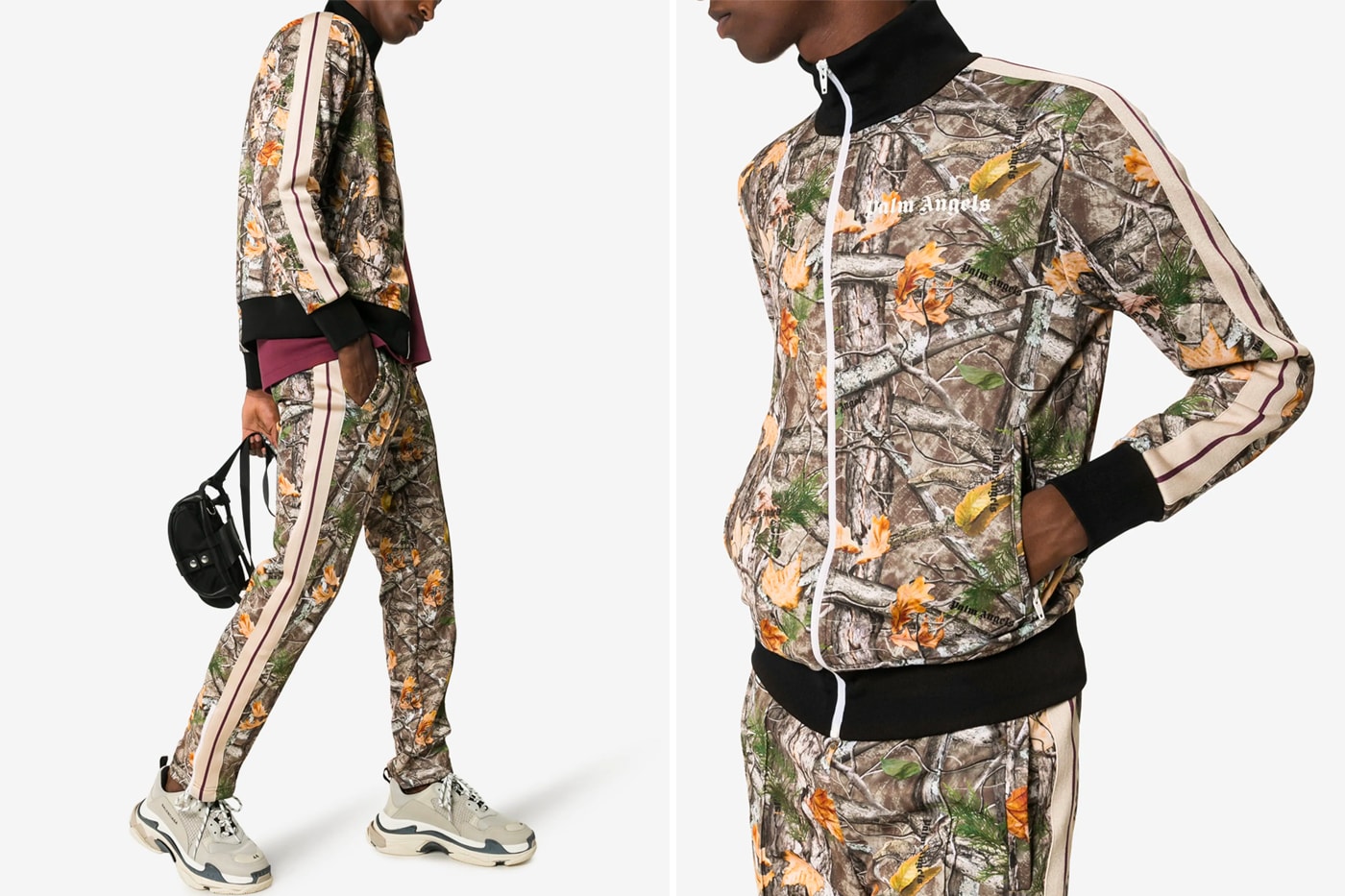 Palm Angels Woodland Camouflage Track Suit Release camo sports clothing pants sweatpants track suits 