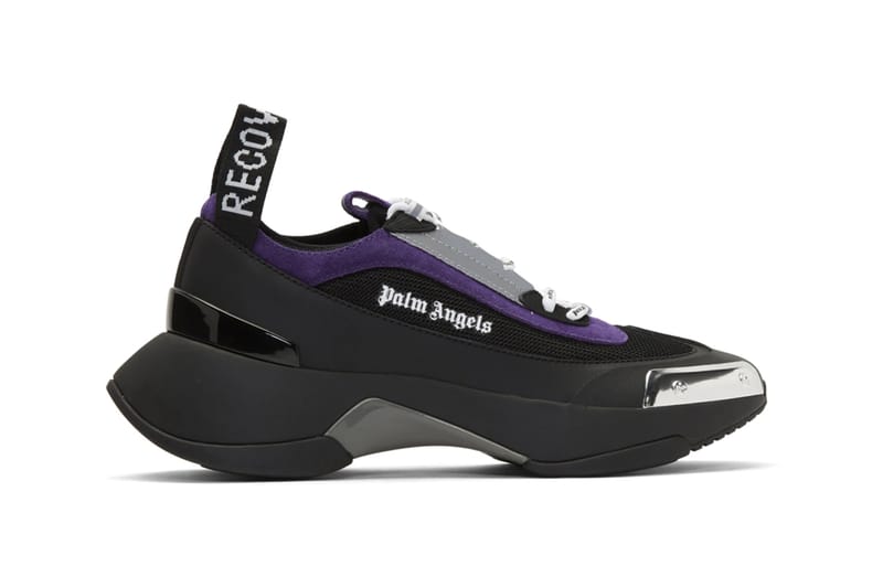 black purple sneakers