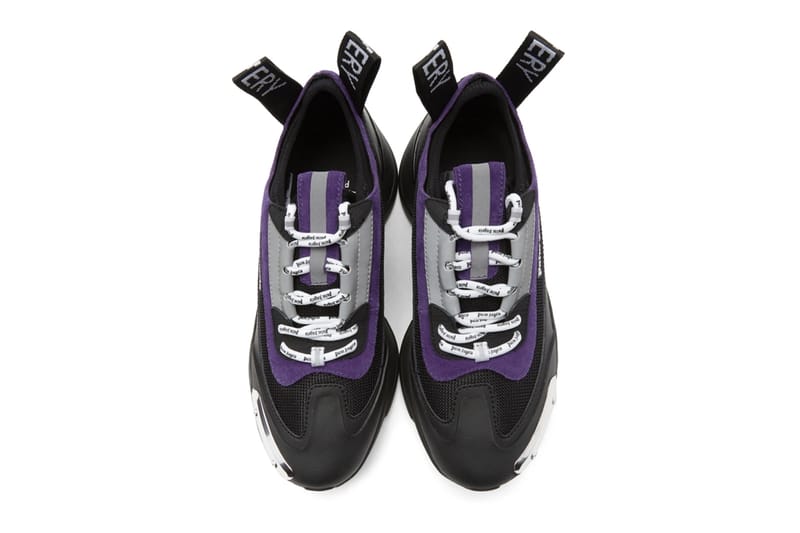 black purple sneakers
