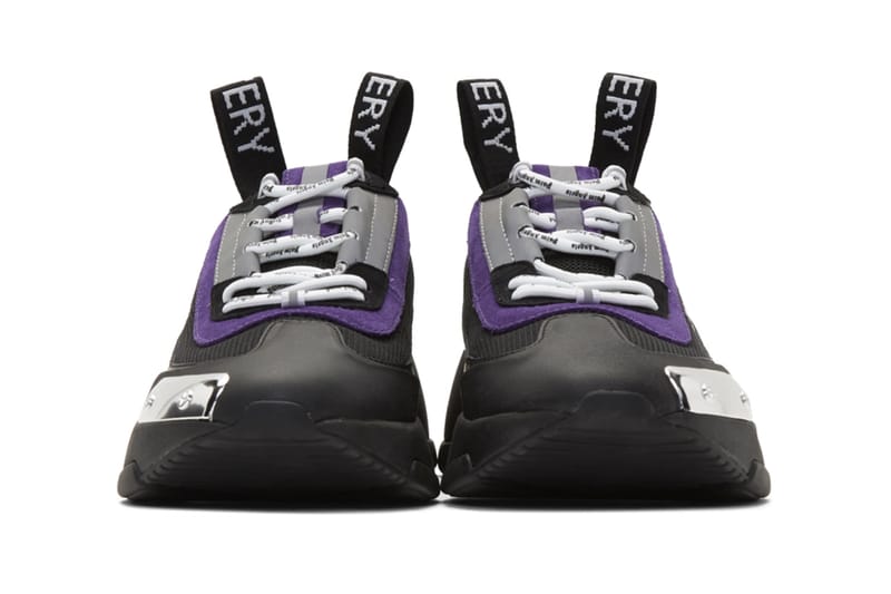 purple chunky sneakers