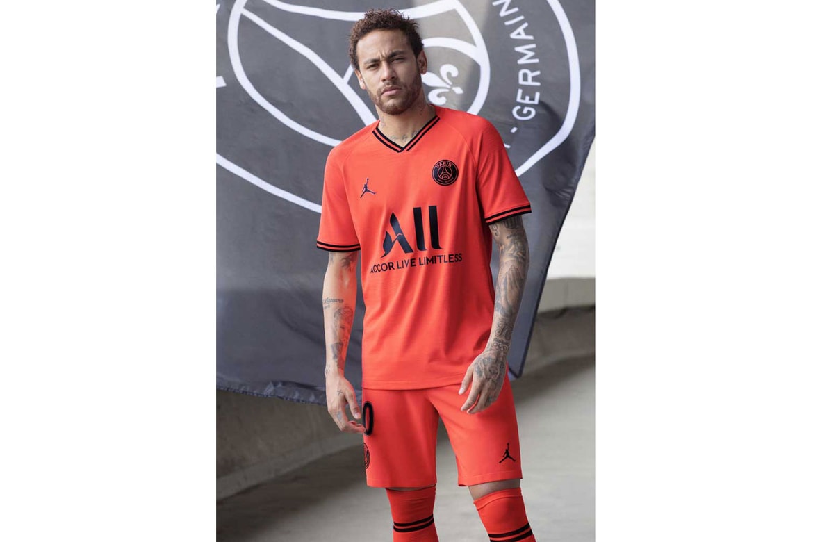 Paris Saint Germain X Jordan Brand Infrared 2019 20 Away Kit Hypebeast