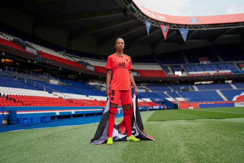 Paris Saint-Germain x Jordan Brand Infrared 2019/20 away Kit jumpman psg football soccer collaborations nike kylian mbappe neymar jr