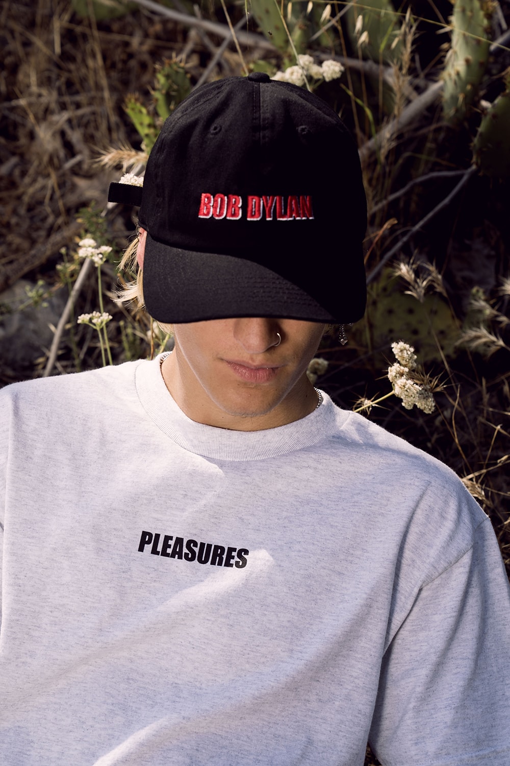 Bob Dylan x Pleasures Capsule Collection Lookbook graphic t-shirts hats hoodie sweatshirts shirts release info price drop date sony music