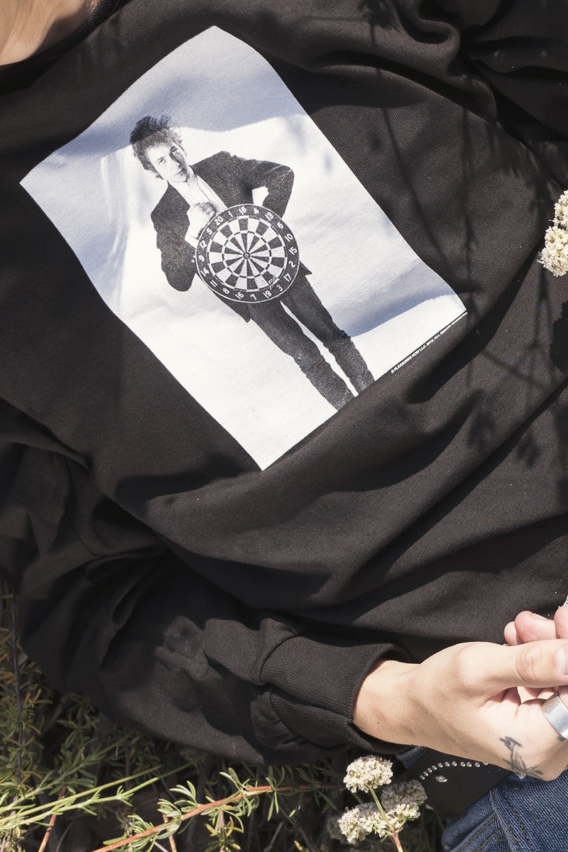 Bob Dylan x Pleasures Capsule Collection Lookbook graphic t-shirts hats hoodie sweatshirts shirts release info price drop date sony music