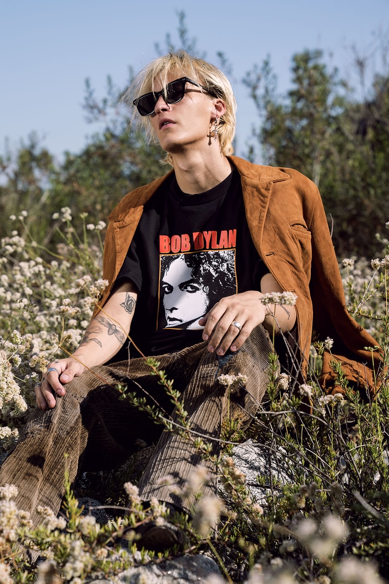 Bob Dylan x Pleasures Capsule Collection Lookbook graphic t-shirts hats hoodie sweatshirts shirts release info price drop date sony music