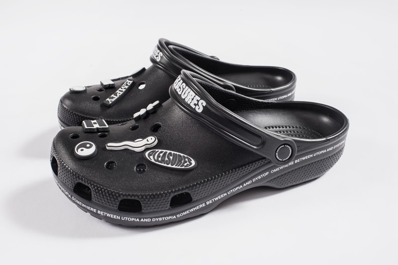 PLEASURES Crocs Part 2 First Look Black Jibbitz
