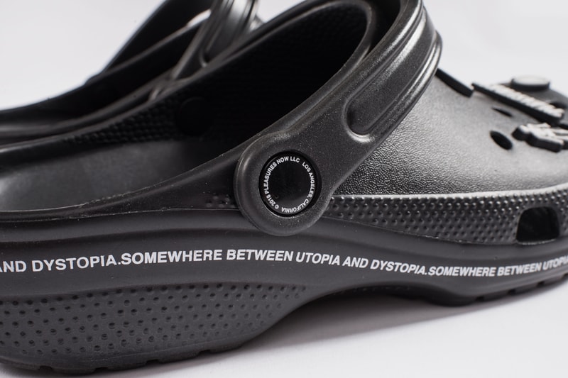 PLEASURES Crocs Part 2 First Look Black Jibbitz