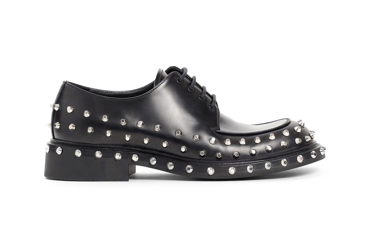 Prada's Latest Derby Shoe Comes Covered in Metal Studs