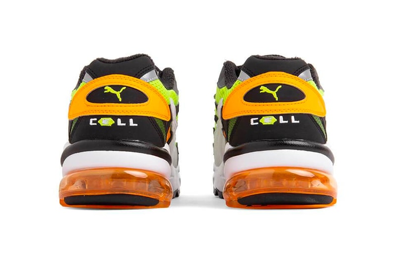 PUMA CELL Alien OG Yellow Alert Fluorescent Orange 1998 long distance running sneaker shoes footwear retro vintage inspiration bubble technology cushioning